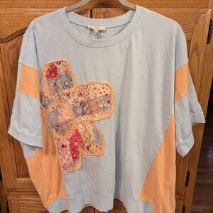 Easel flower shirt